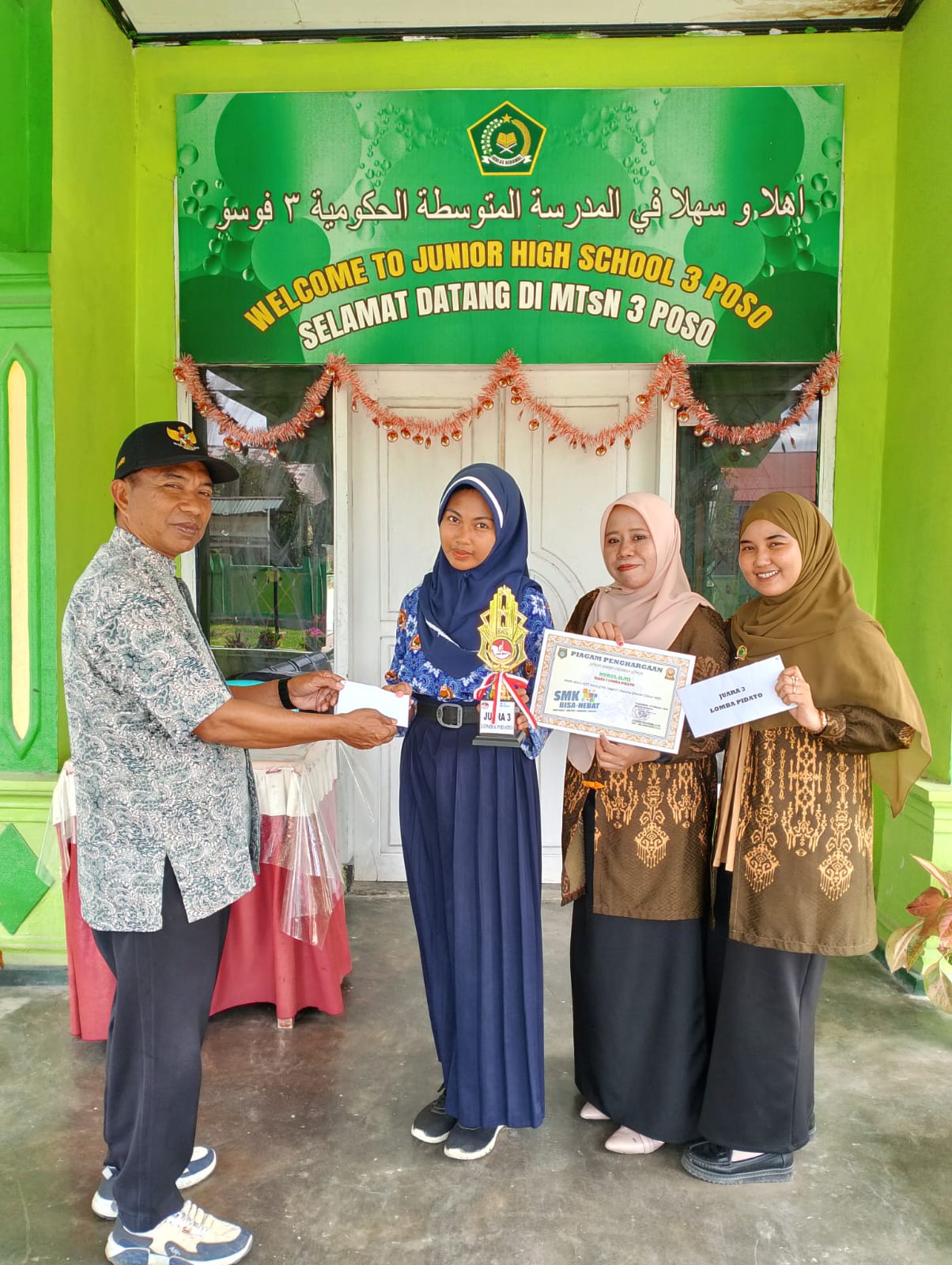 Juara 3 Lomba Pidato Tingkat Kecamatan Pamona Selatan
